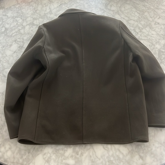 Banana republic, pea coat, army green like new condition - Picture 5 of 8